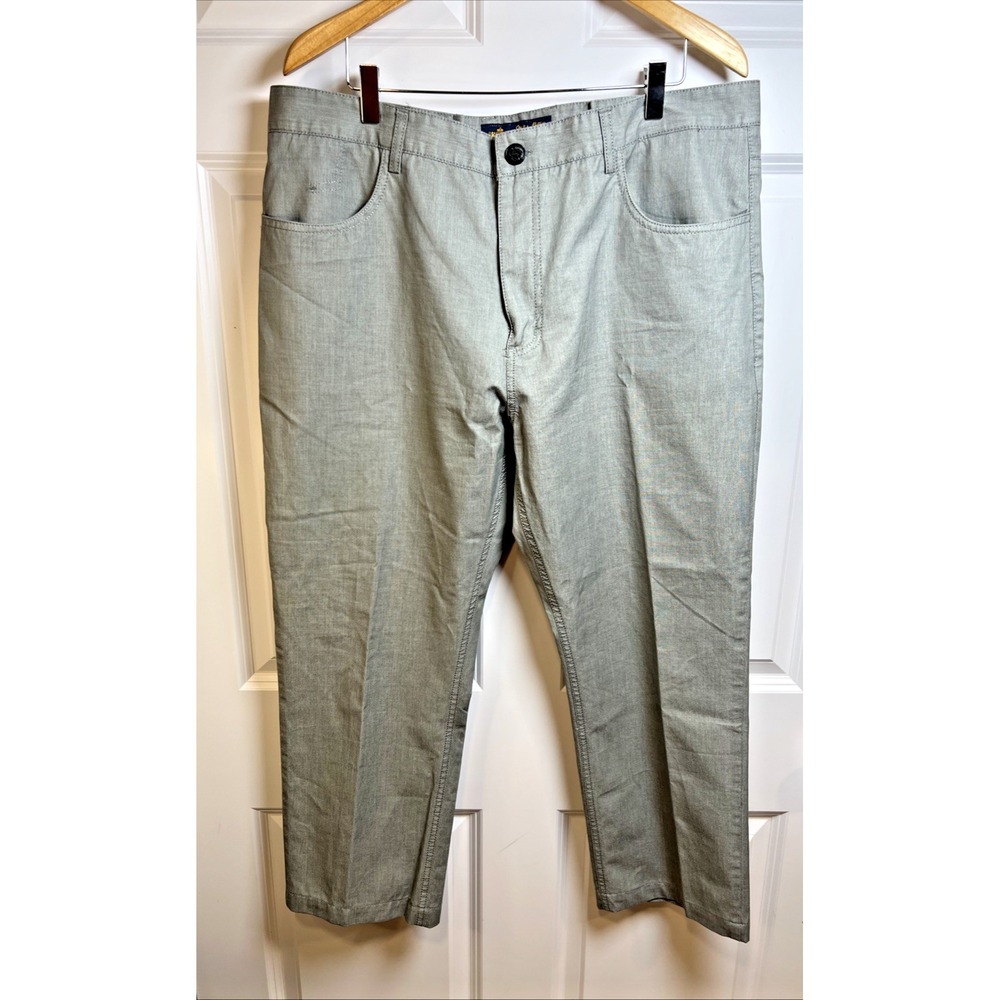 One in a Million Mens Couture Pants Size 38 x 26 Gray Cotton 2012 Collection NYC
